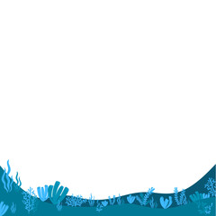 Seabed View Illustration