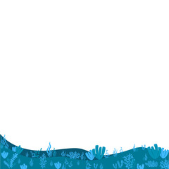 Obraz premium Seabed View Illustration