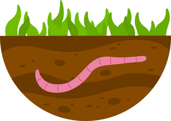 vector illustration of a cartoon frog