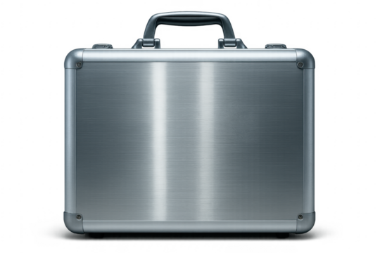Metal briefcase symbolizing business security and financial protection
