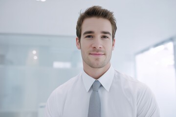 Smart and confident CEO in Modern Office