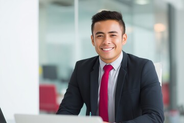Smart and confident CEO in Modern Office