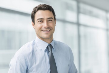 Smart and confident CEO in Modern Office