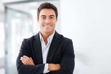 Smart and confident CEO in Modern Office