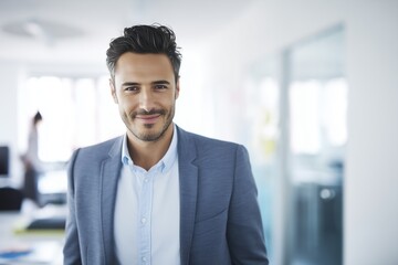 Smart and confident CEO in Modern Office