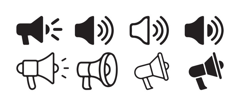 vector illustration of a megaphone