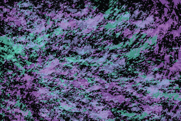 Abstract digital art featuring a vibrant pattern of purple and teal.