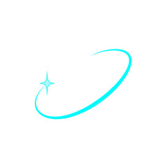 Orbit Rotation Line with Stars