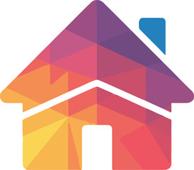 Abstract home decor vector art design illustration with decorative elements isolated on white background