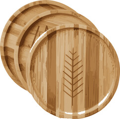 Decorative home interior element illustration for interior design and home decor isolated on white background