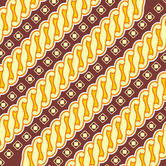 seamless pattern with golden stars, BATIK, batic traditional