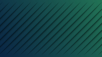 Obraz premium Teal Green Diagonal Stripes Shadowed Gradient Background image