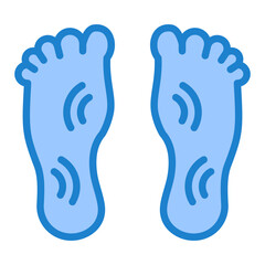 Obraz premium Reflexology Icon - Blue Style