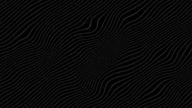Minimalist Topographic Lines Dark Wavy Surface Abstract Elegant Background