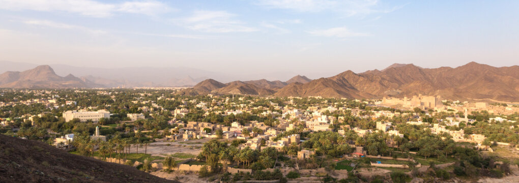 Panoramic of the town of Bahla, Oman