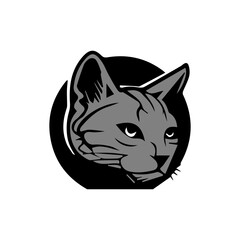 cat, illustration, animal, design, pet, cute, image, dog, symbol, puppy, cartoon, graphic, black