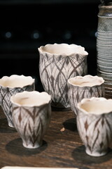 Fine ceramic vase containers made in Jingdezhen, Jiangxi, China