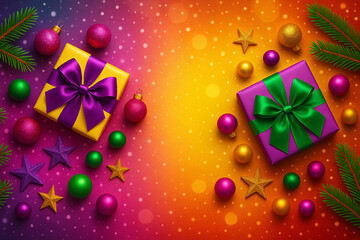 Color Pop Christmas background