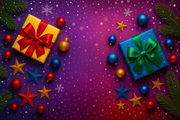 Color Pop Christmas background