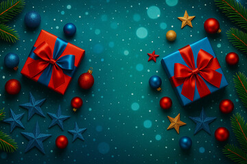 Color Pop Christmas background