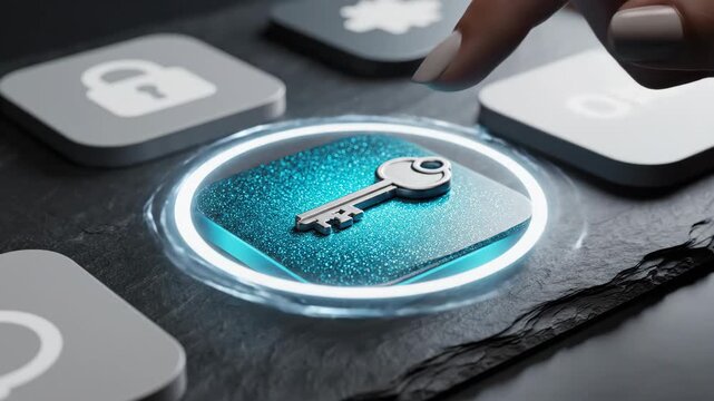 Pipeline Finish (Rounded) � A sequence of rounded tiles culminates at a checked pad; the final tile slides a short step and snaps as a single confetti speck winks, then the tableau rests in completion