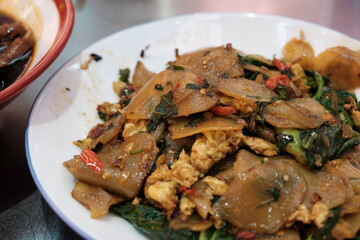 Spicy stir-fried food in Jingdezhen, Jiangxi, China