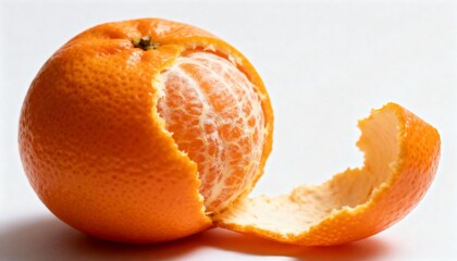 Freshly Peeled Mandarin Orange in Bright Natural Light