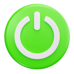 3D Power On Off Control Icon