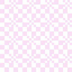Pastel Pink Pixel Floral Cross Seamless Pattern