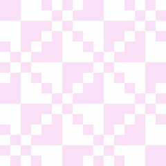 Soft Pink and White Checkerboard Pixel Pattern