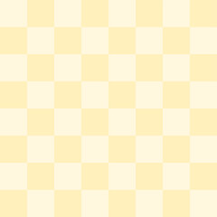 Soft pastel yellow checkered seamless background