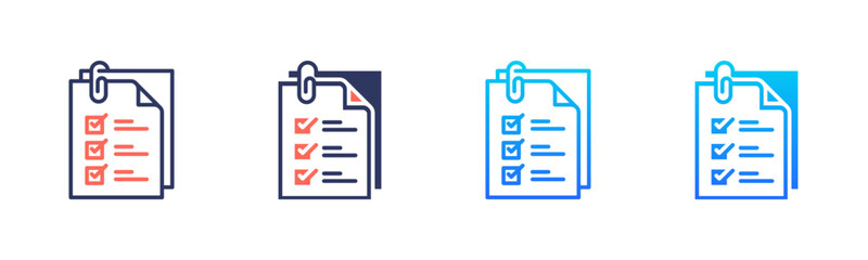Assignment Icon Pack In Multiple Styles