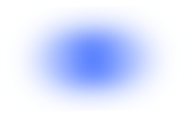 Glowing Blue Light Effect Soft Radiant Shine on Transparent Background