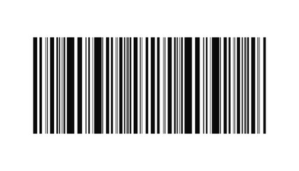 Barcode Symbol on Checkered Transparent Background for Product Identification