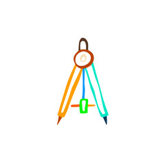 Hand Drawn Compass for Geometry and Education Design