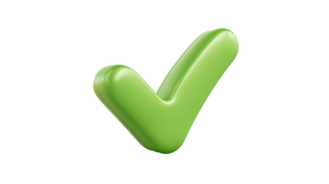 Green check mark, isolated tick symbols, checklist signs, and an approval badge. Flat and modern checkmark design.