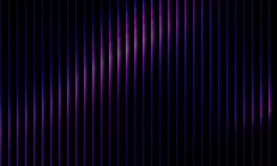 Obraz premium Dark ribbed glass gradient background with violet and navy curved light reflection, minimal abstract texture for modern digital visuals