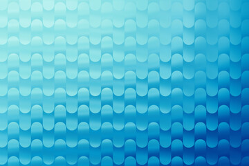 Illustration of abstract blue and cyan geometric pattern with rounded shapes, modern background, digital art, clean design, vibrant gradient, futuristic wallpaper