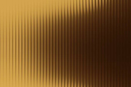 Illustration of golden brown vertical ribbed abstract background with soft shadows and highlights, elegant and sophisticated design