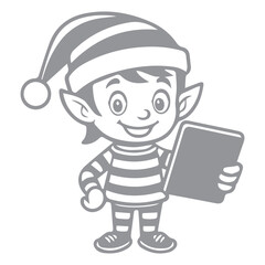Elf with Tablet