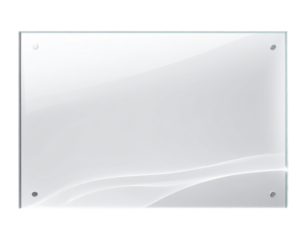 Realistic Frosted Glass Texture with Subtle Blur and Light Reflections, isolated on transparent background. 