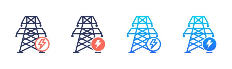 Power Grid Icon Pack In Multiple Styles