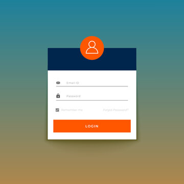 web signup page screen template for social media access