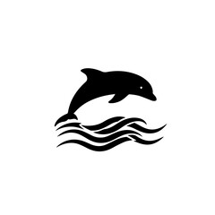 Dolphin Jumping Icon