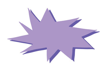 Hand drawn speech bubble Blank empty message box Textbox frame for banners, price tags, stickers, design