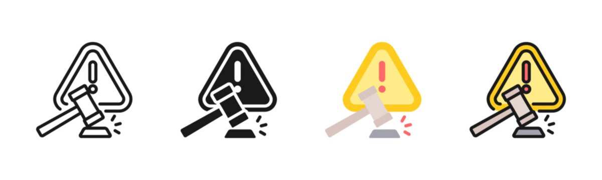 Sanction Icon Pack In Multiple Styles