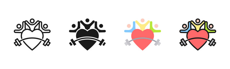 Fitness Icon Pack In Multiple Styles