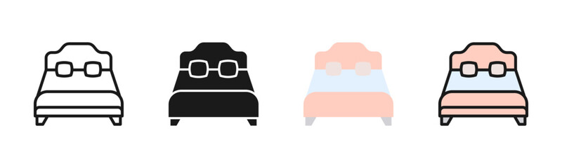 Bed Icon Pack In Multiple Styles