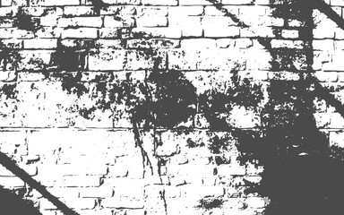 Rough grunge black brick wall overlay texture background