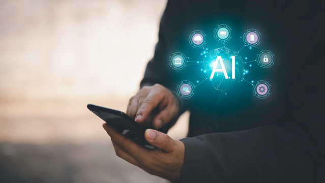 Software engineer working with database and big data analytics, cloud computing with AI and data exchange, innovation technology.Data Science and engineering, digital technology, tech background.